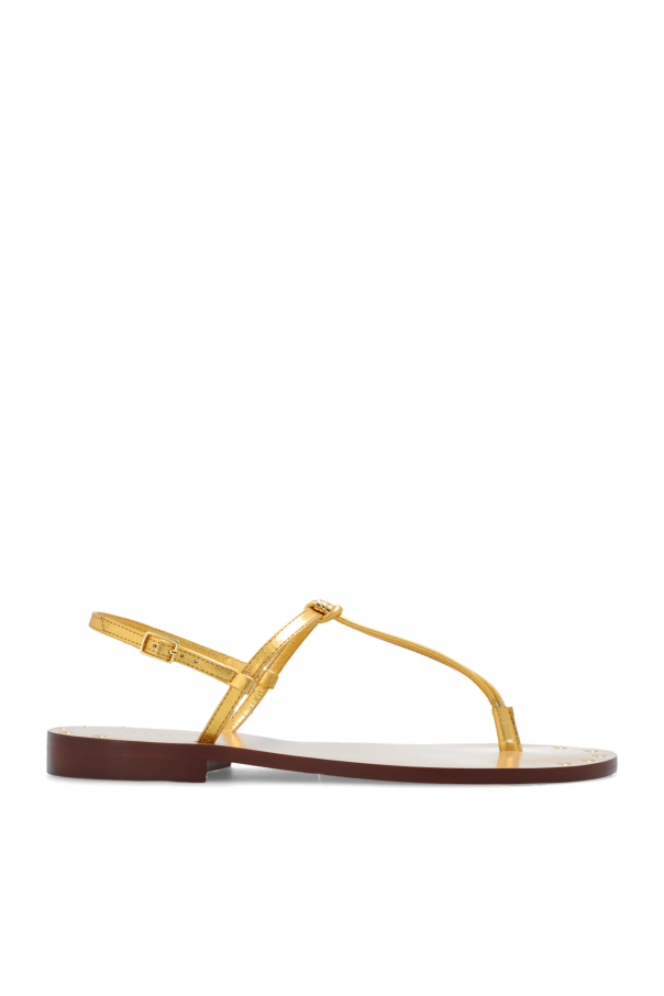 Dsw gold best sale flat sandals